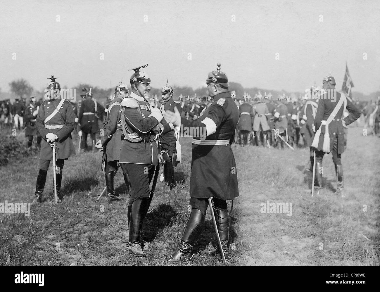 Wilhelm II and General von der Planitz, 1902 Stock Photo