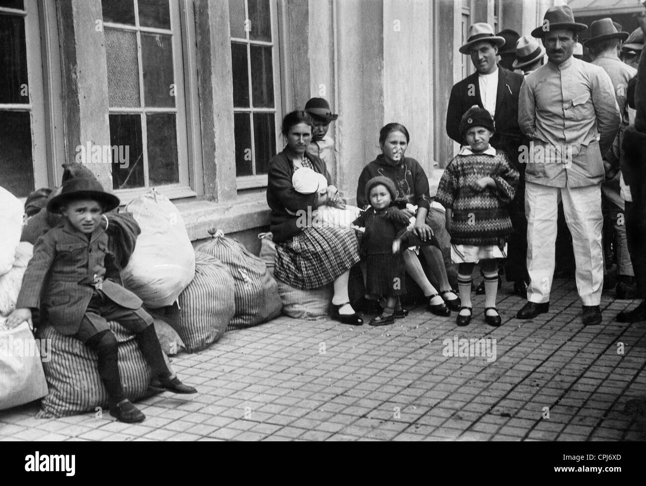 Orphan in a port in South America, 1927 Stock Photo