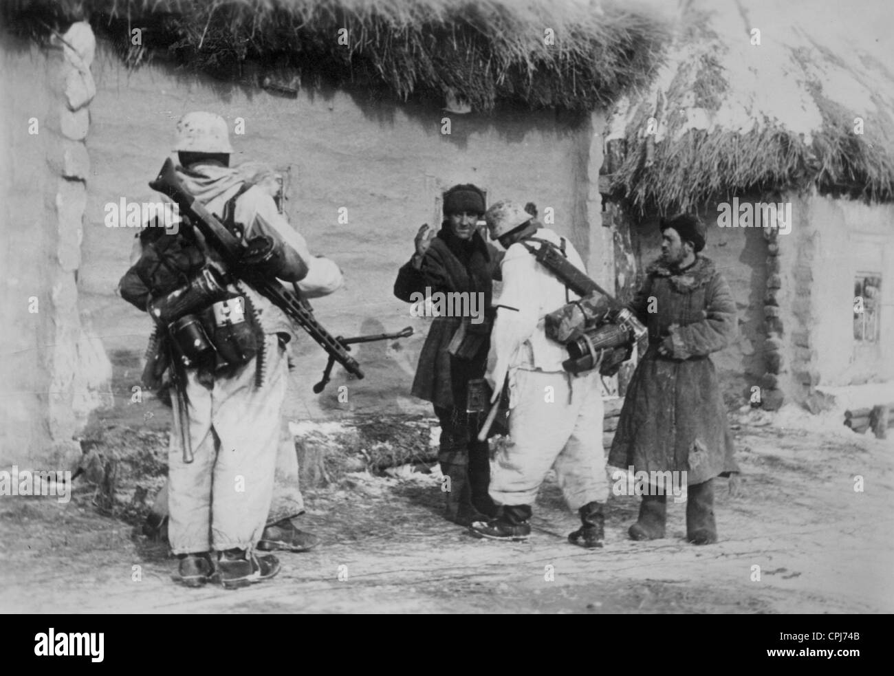 German soldiers on the Eastern Front, 1943 Stock Photo