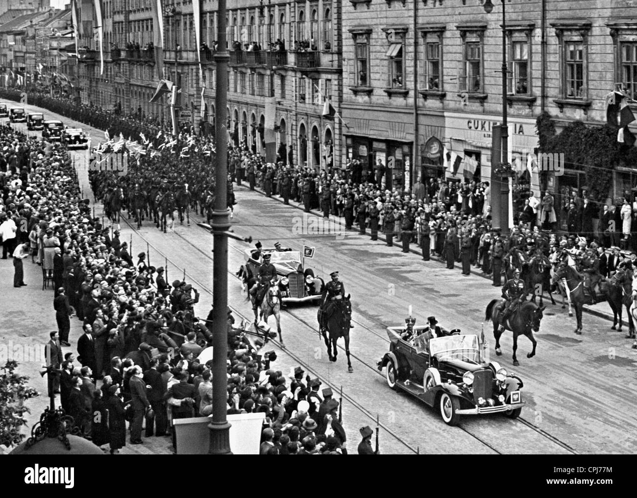 King Carol II of Romania in Warsaw, 1937 Stock Photo - Alamy