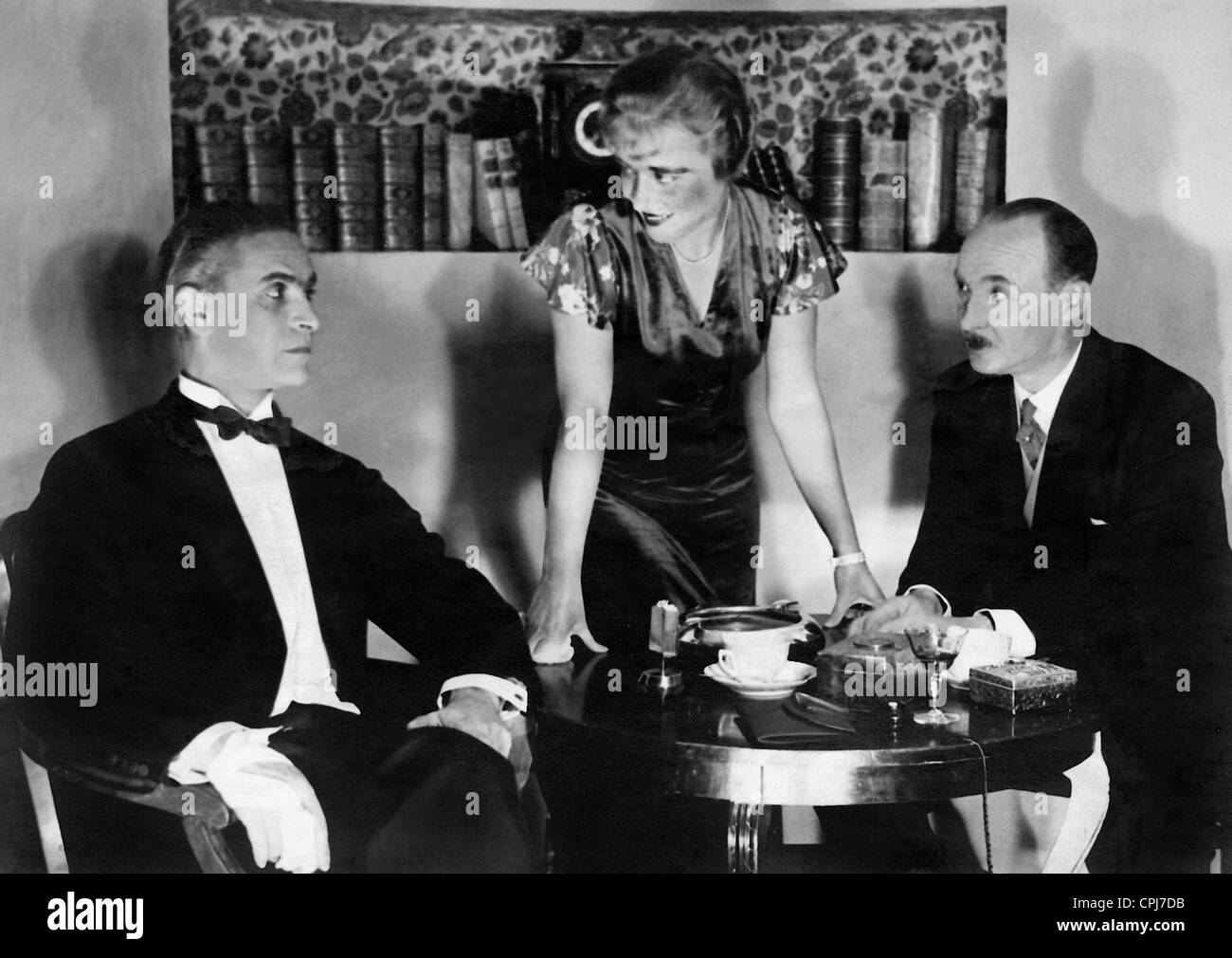 Ernst Deutsch, Kaethe Haack and Paul Otto in 'Kopf in der Schlinge', 1931 Stock Photo