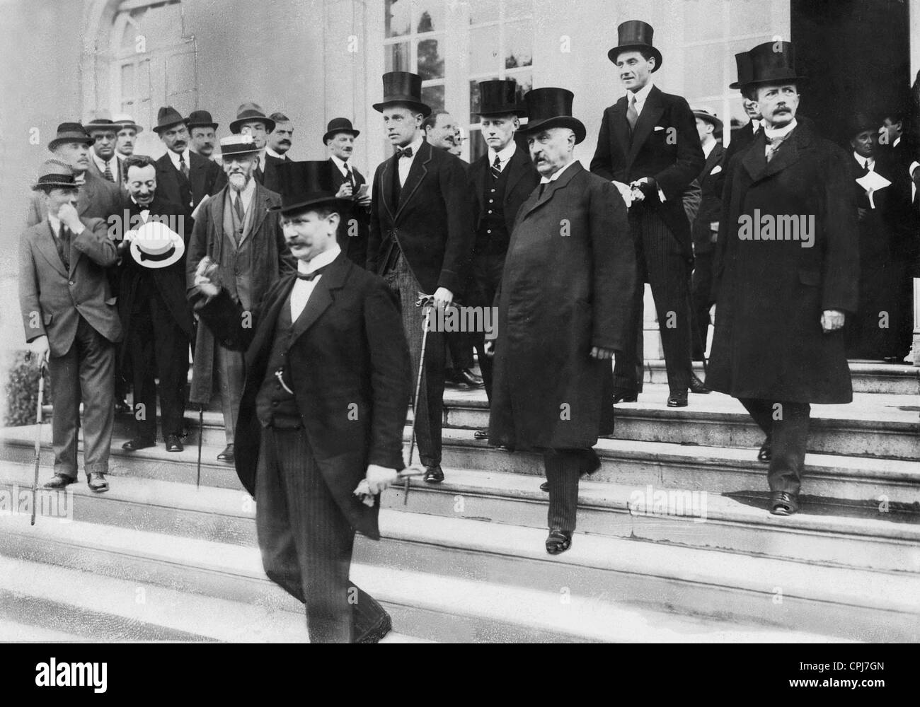 The Spa Conference, 1920 - The German delegation Stock Photo
