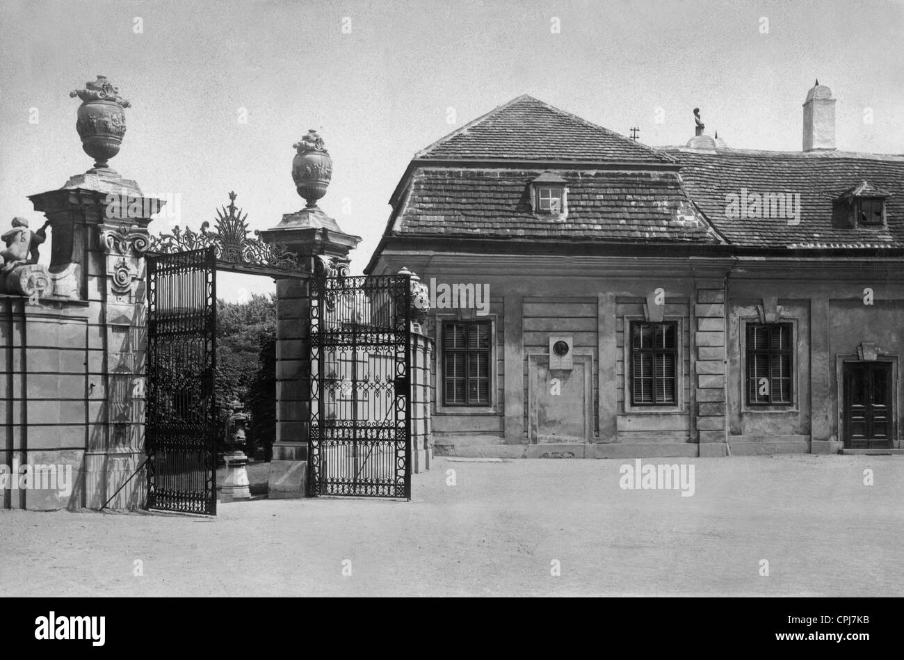 The last residence of Anton Bruckner, 1926 Stock Photo