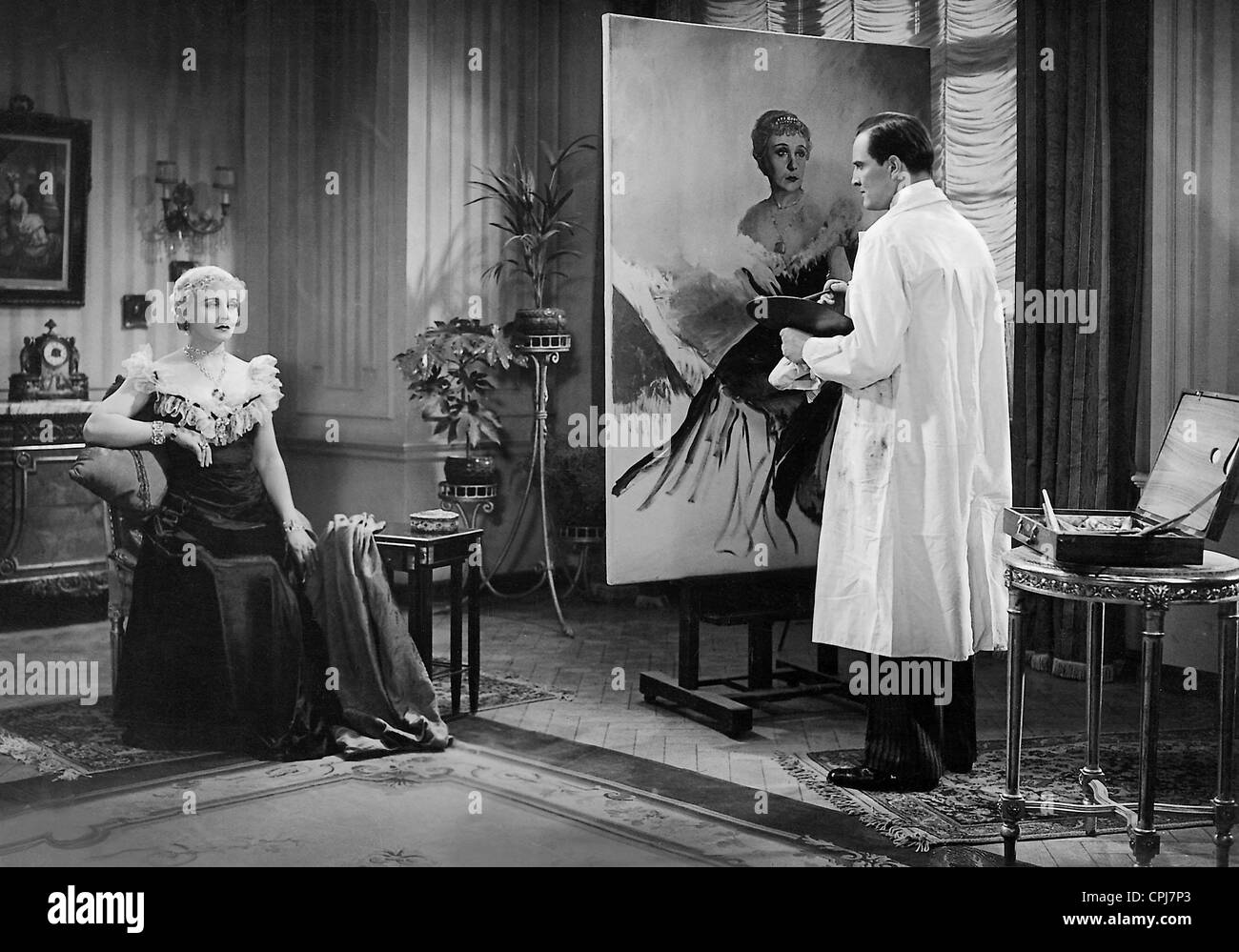 Lola Chlud and Hans Stuewe in 'The Saint and Her Fool', 1935 Stock Photo