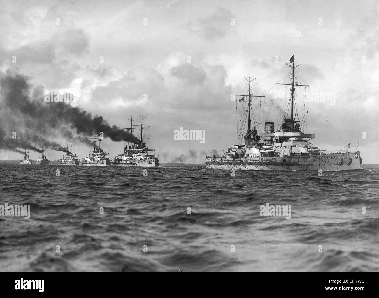 German battleships in the Baltic Sea, 1911 Stock Photo - Alamy