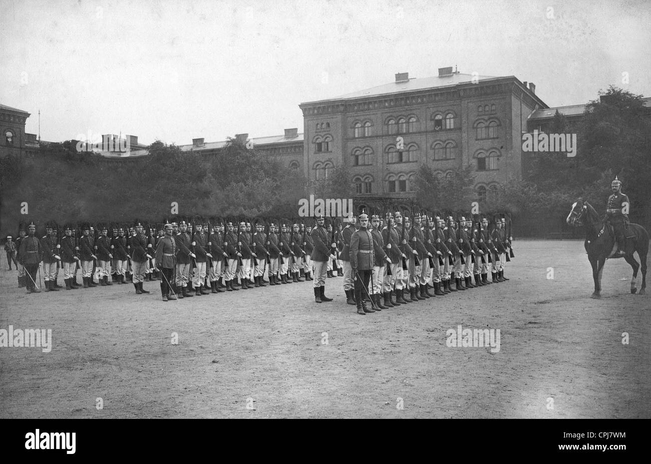 Cadets in the military academy Lichterfelde in Berlin, 1911 Stock Photo