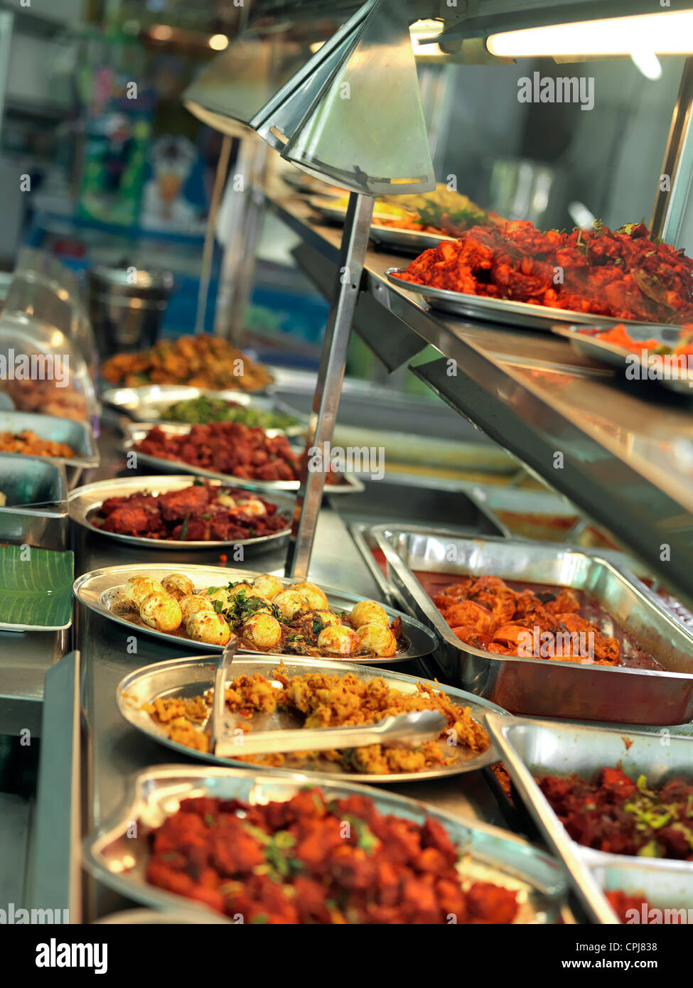 A buffet at an Indian restaurant in Johor showcasing many traditional Indian  delicacies Stock Photo - Alamy
