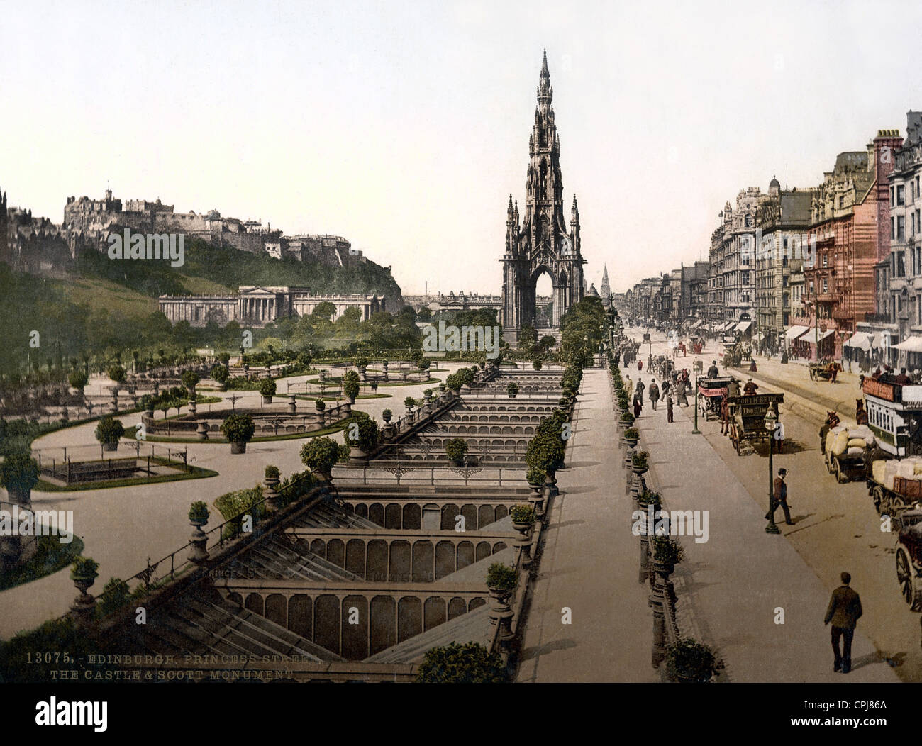 Princes Street In Edinburgh Stock Photo Alamy   Princes Street In Edinburgh CPJ86A 