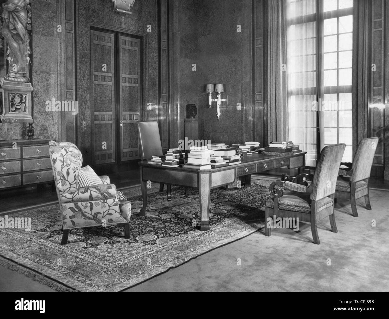 The interior of the Reich Chancellery Stock Photo