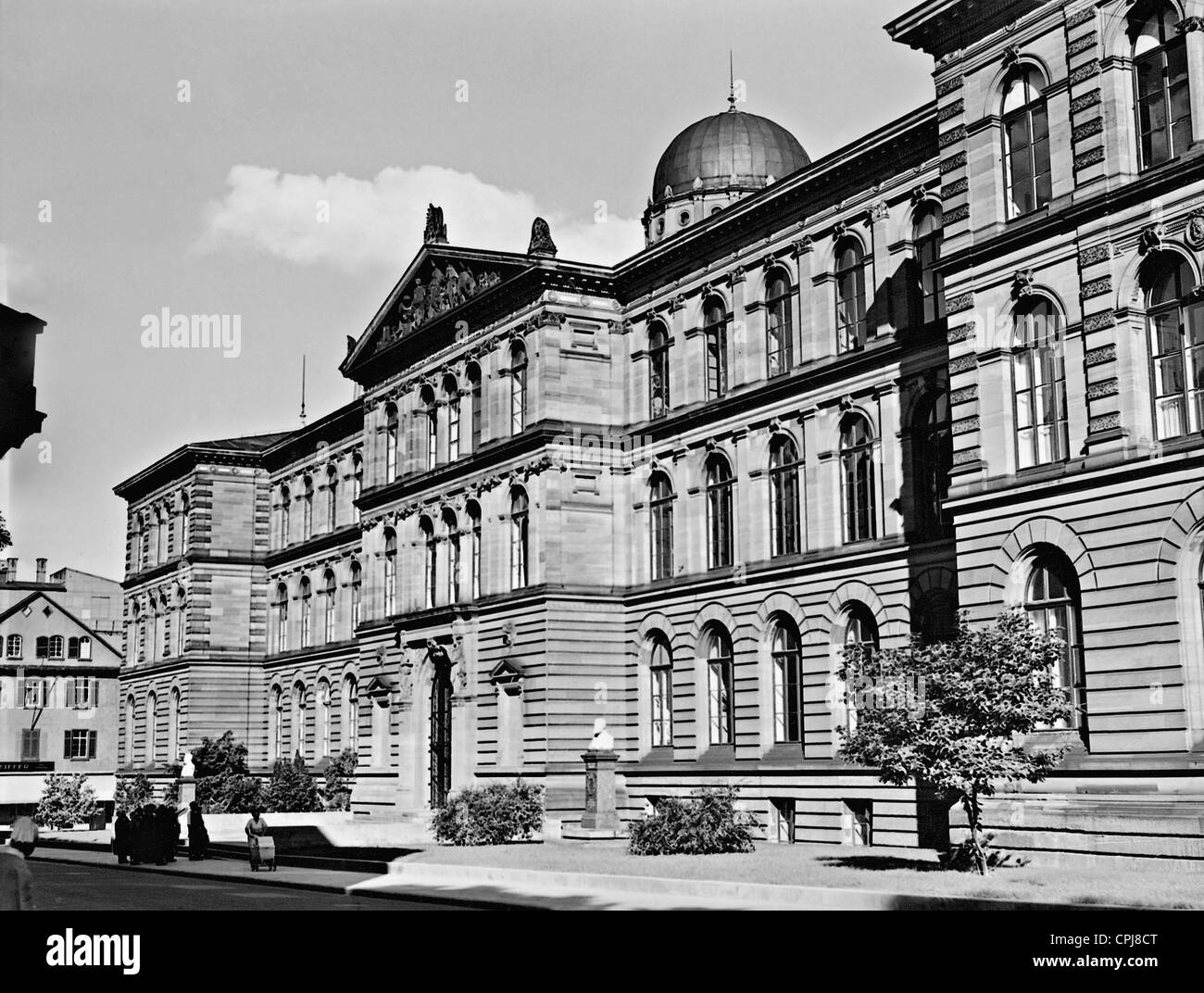 Institute of technology in Stuttgart, 1939 Stock Photo