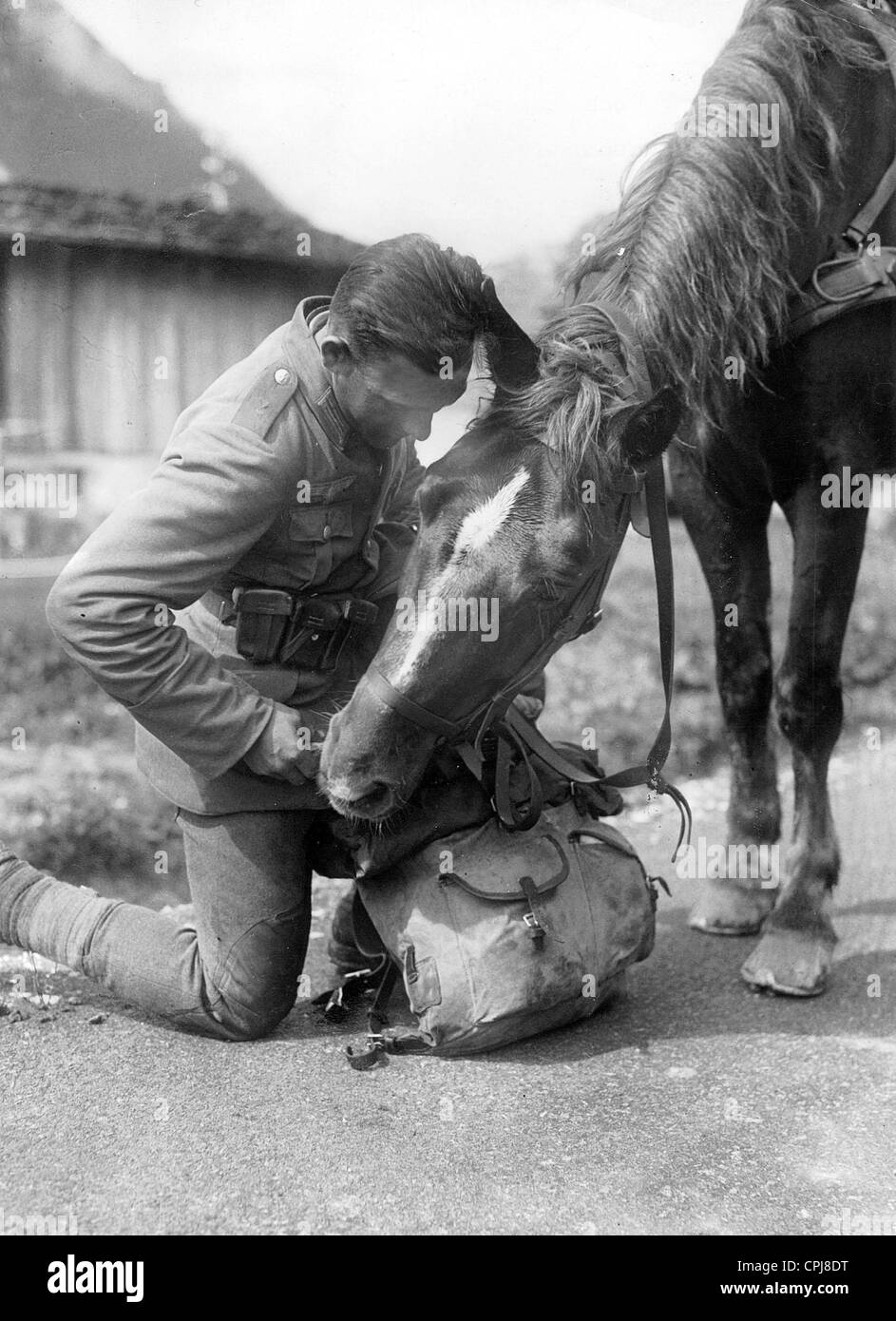 German Mountain Trooper, 1935 Stock Photo