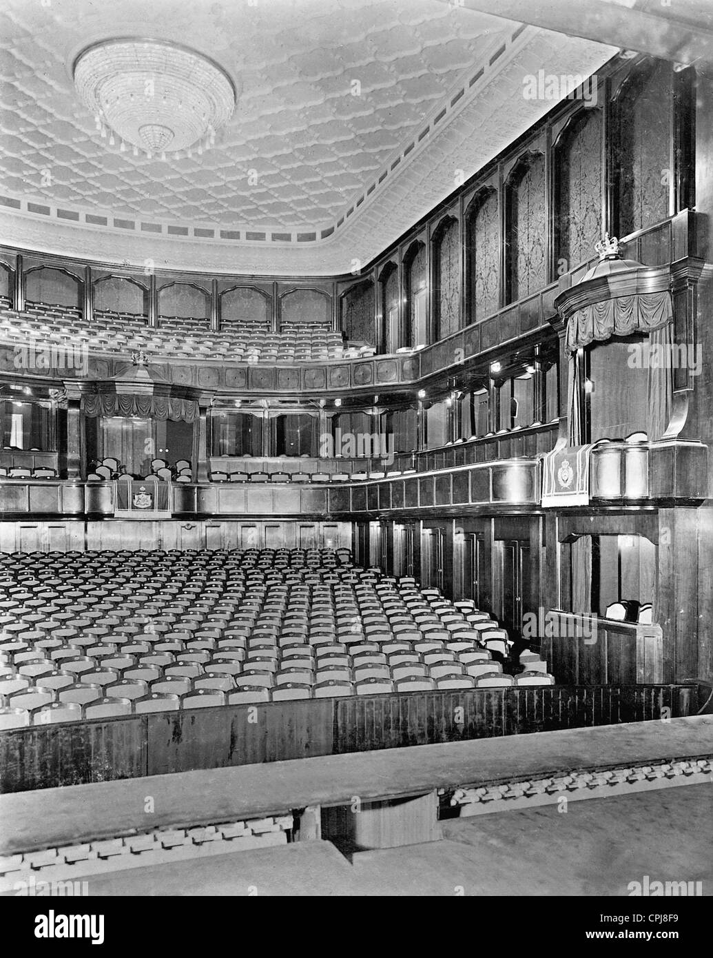 Kleines Haus (Small House) of the Koenigliche Hoftheater in Stuttgart, 1912 Stock Photo