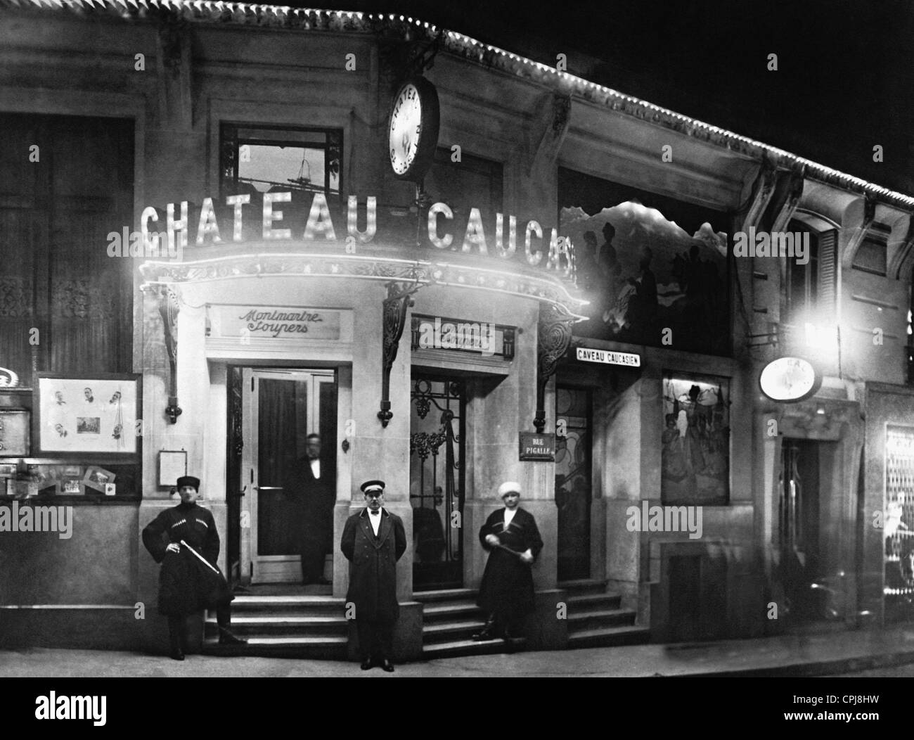 Parisian Nightclub, 1931 (b/w photo) Stock Photo