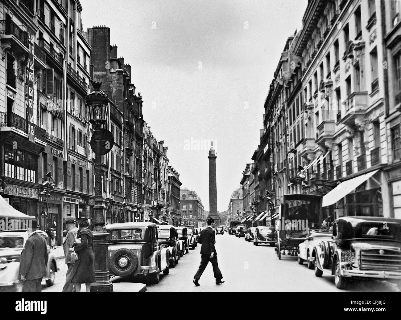 Rue de la Paix, 1938 Stock Photo