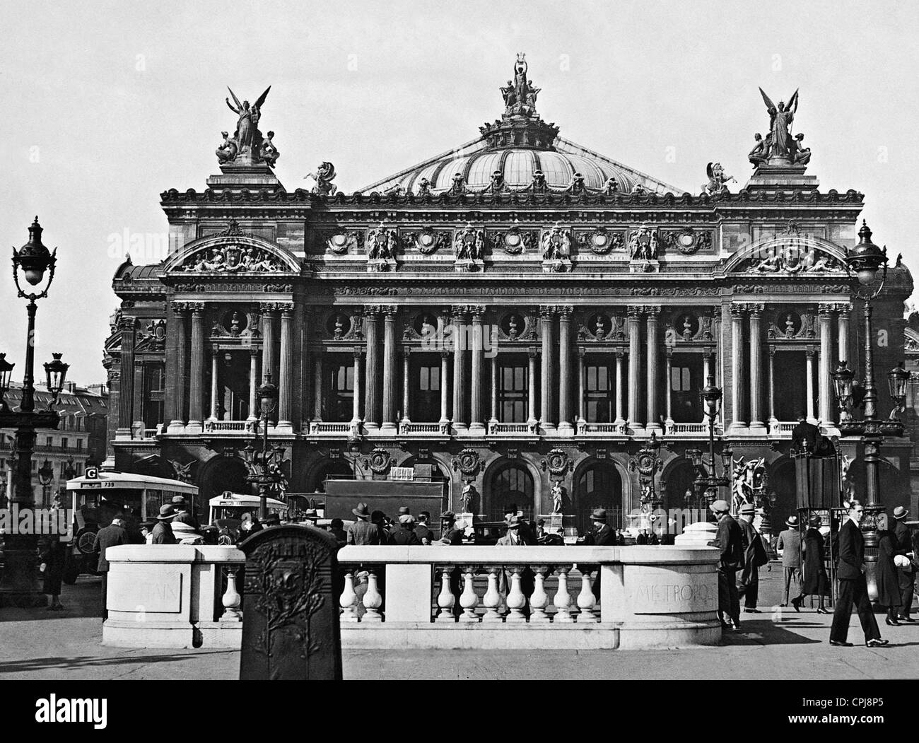 Opera Garnier on the Place de l'OpÃ©ra, 1931 Stock Photo Alamy