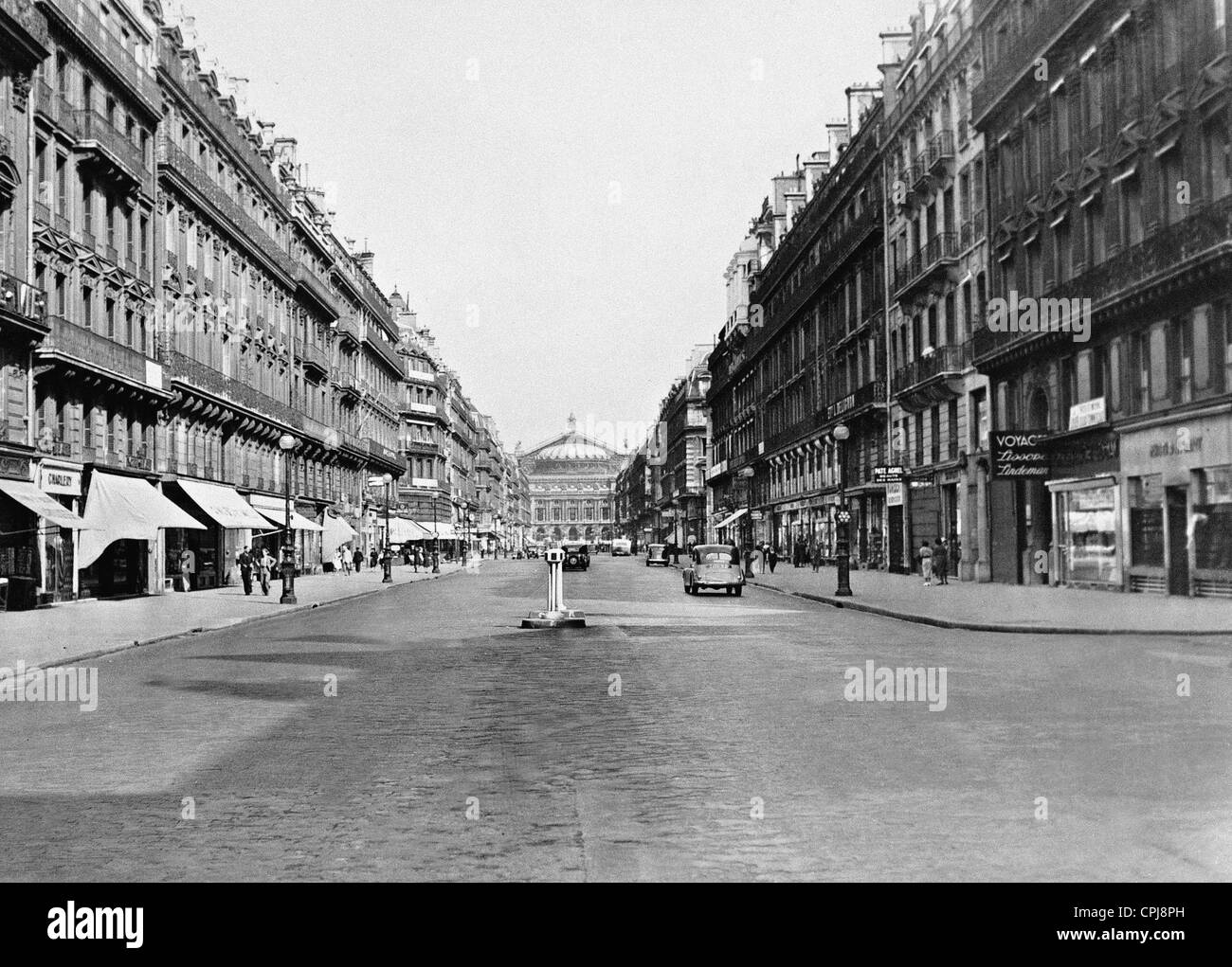 Avenue de l'Opera, 1938 Stock Photo