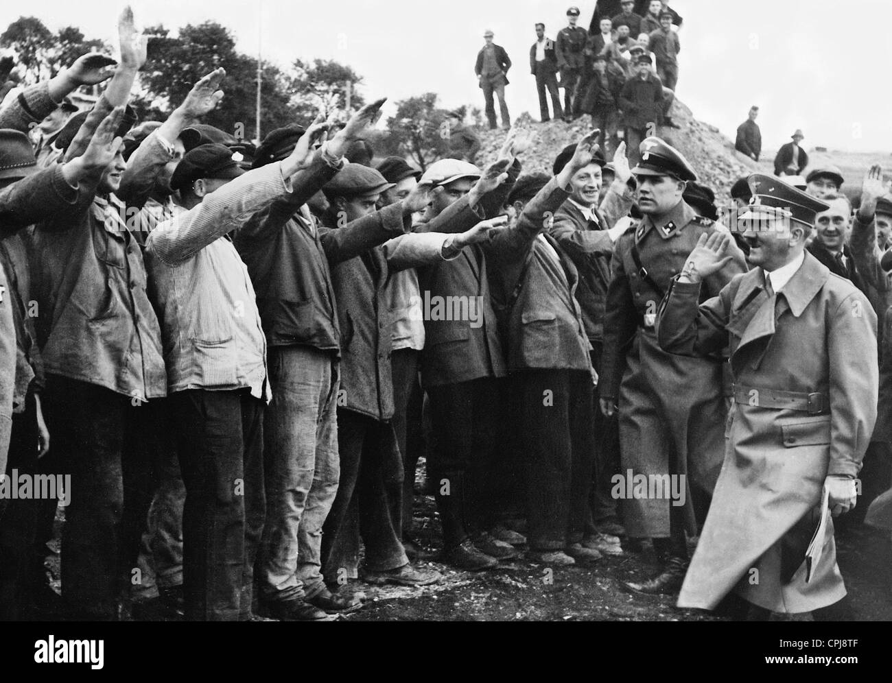 Adolf Hitler at the Western Wall, 1938 Stock Photo