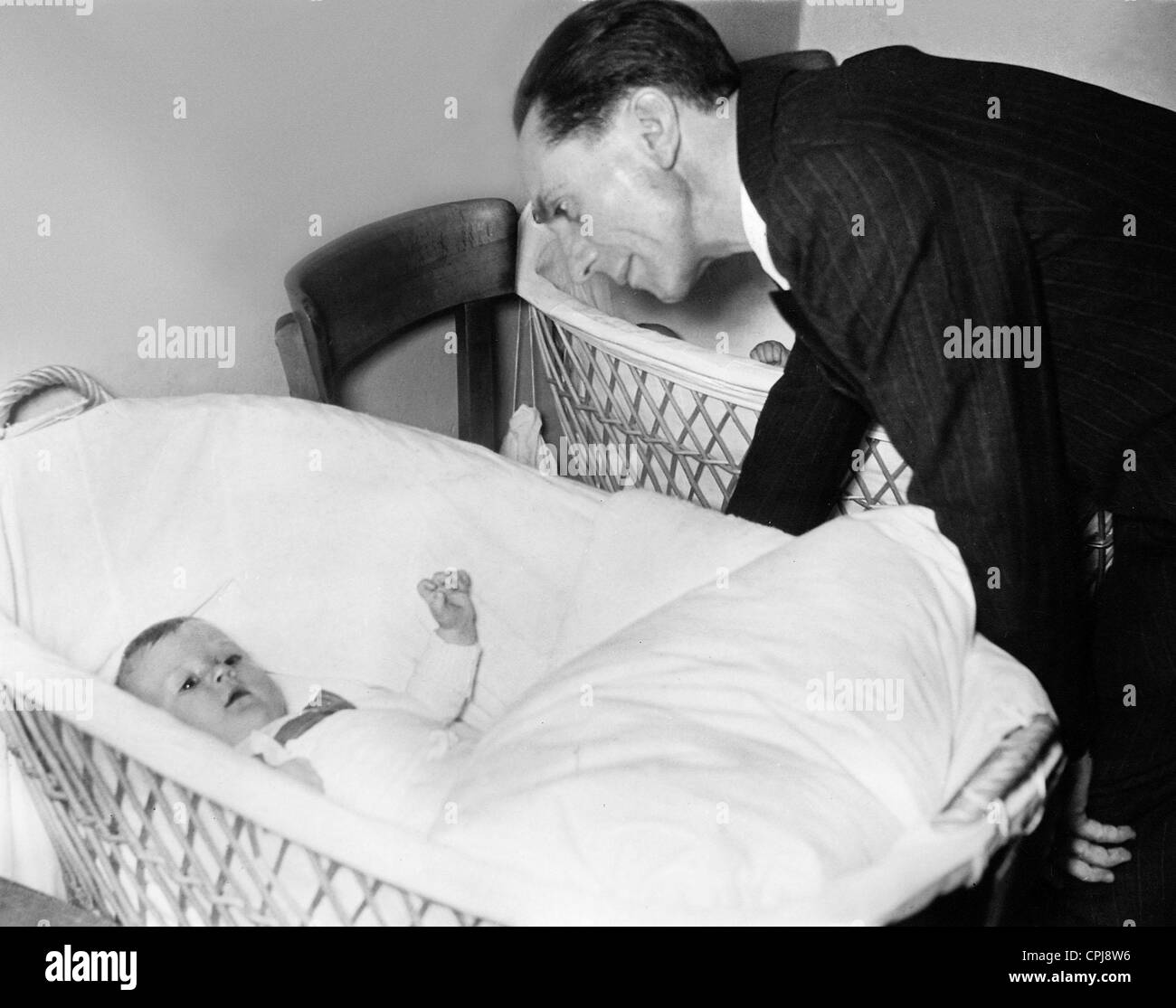 Joseph Goebbels in a mother's rest home, 1938 Stock Photo