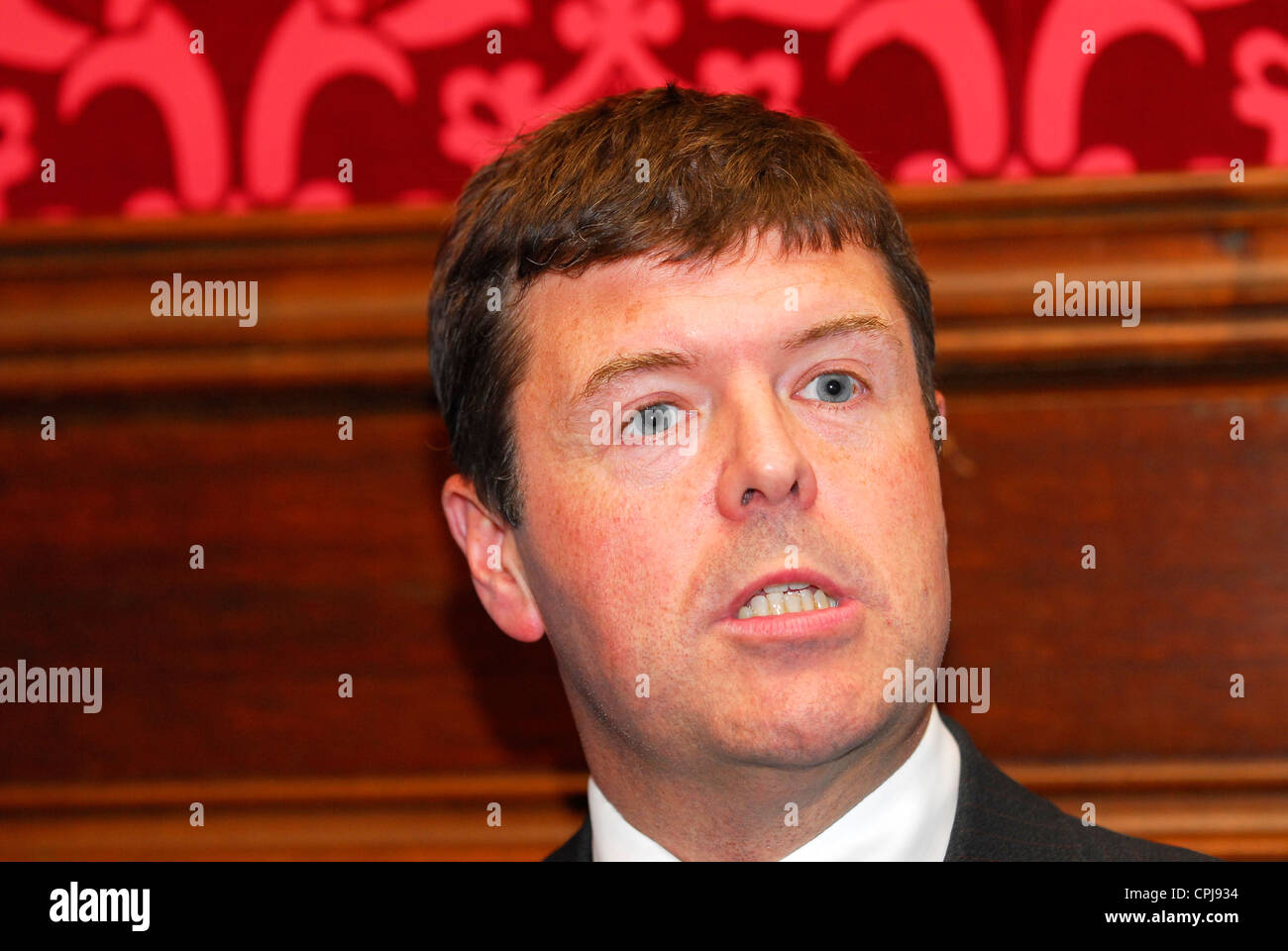 Paul Burstow MP at a lobby day of Parliament for sufferers of Diabetes, London, UK. Stock Photo