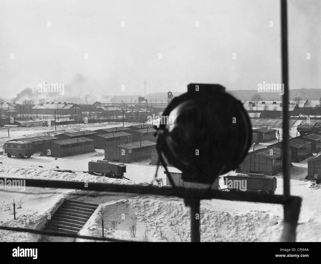 Lodz camp for the resettlement of Volhynia Germans to Germany, 1939 Stock Photo