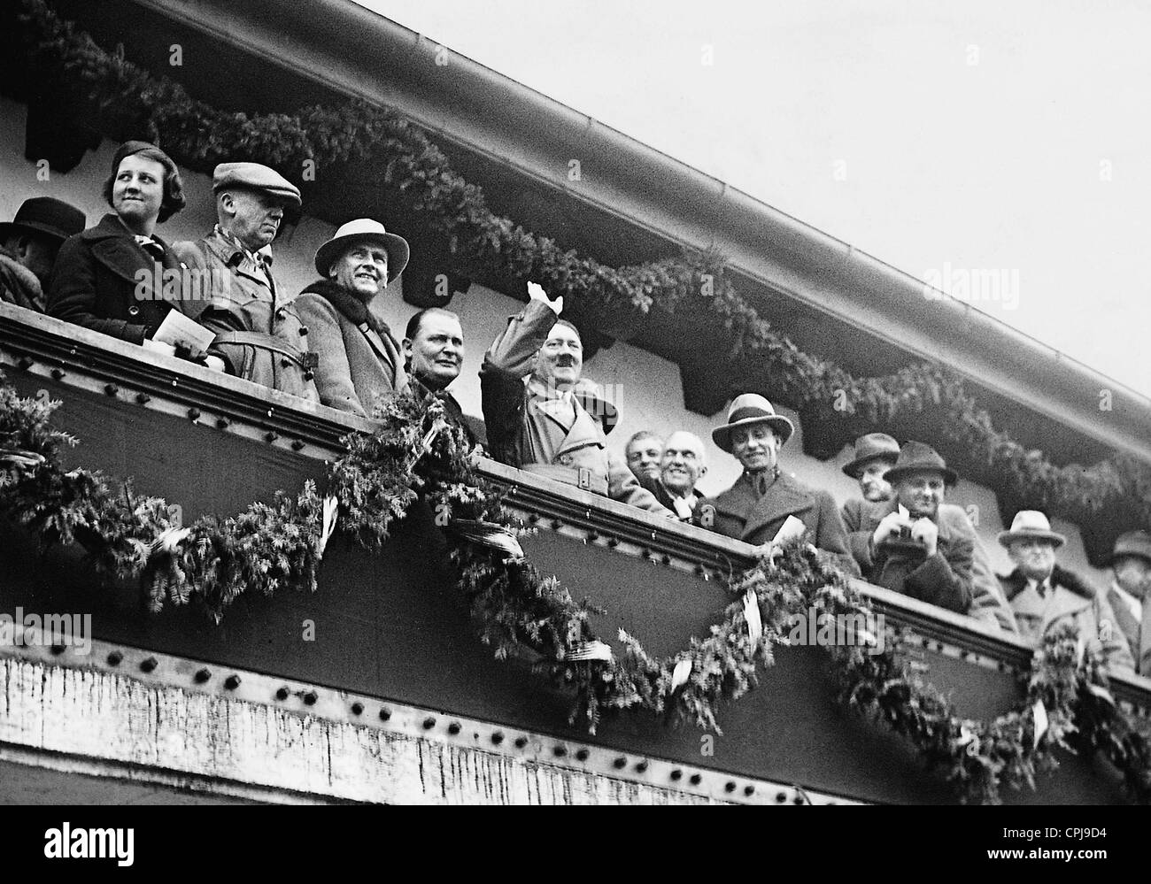 Wilhelm Frick, Hermann Goring, Adolf Hitler and Joseph Goebbels, 1936 Stock Photo