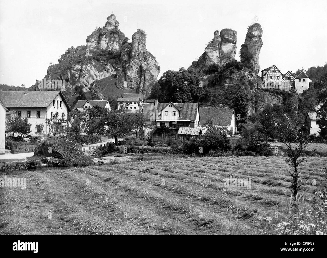 Toechersfeld in Franconian Switzerland, 1944 Stock Photo