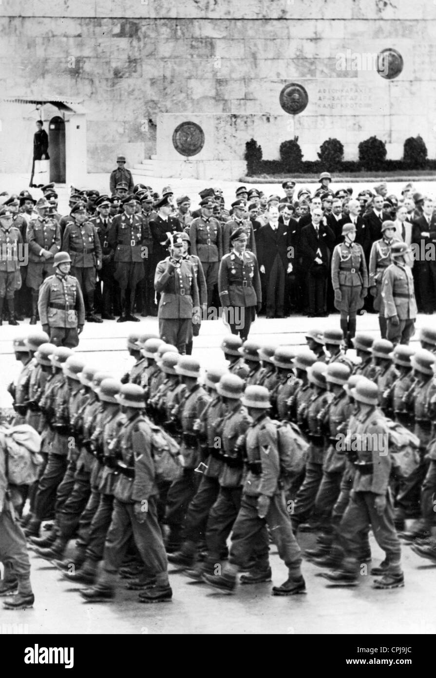 Parade of German troops in Athens, 1941 Stock Photo Alamy