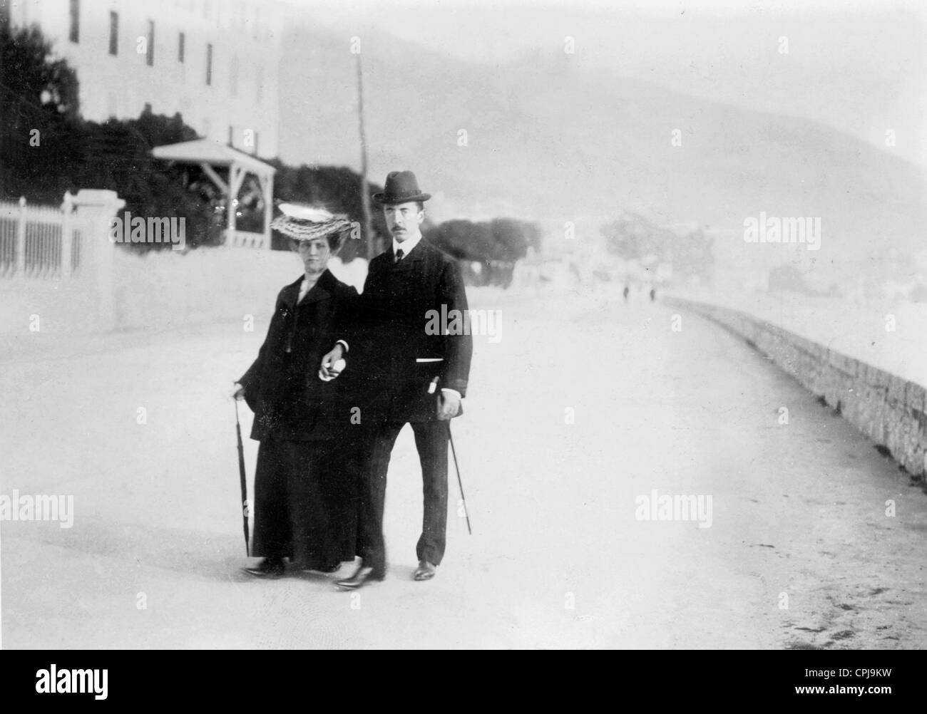 Luise with Andre Giron in Mentone Stock Photo Alamy