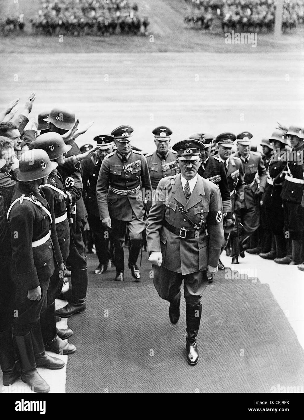 Adolf Hitler on the Nuremberg Rally of the NSDAP, 1938 Stock Photo
