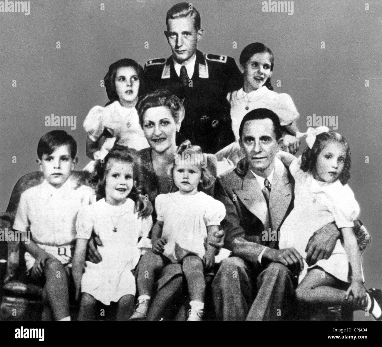 Empire-Minister Dr. Josef Goebbels with his Family, 1942 Stock Photo