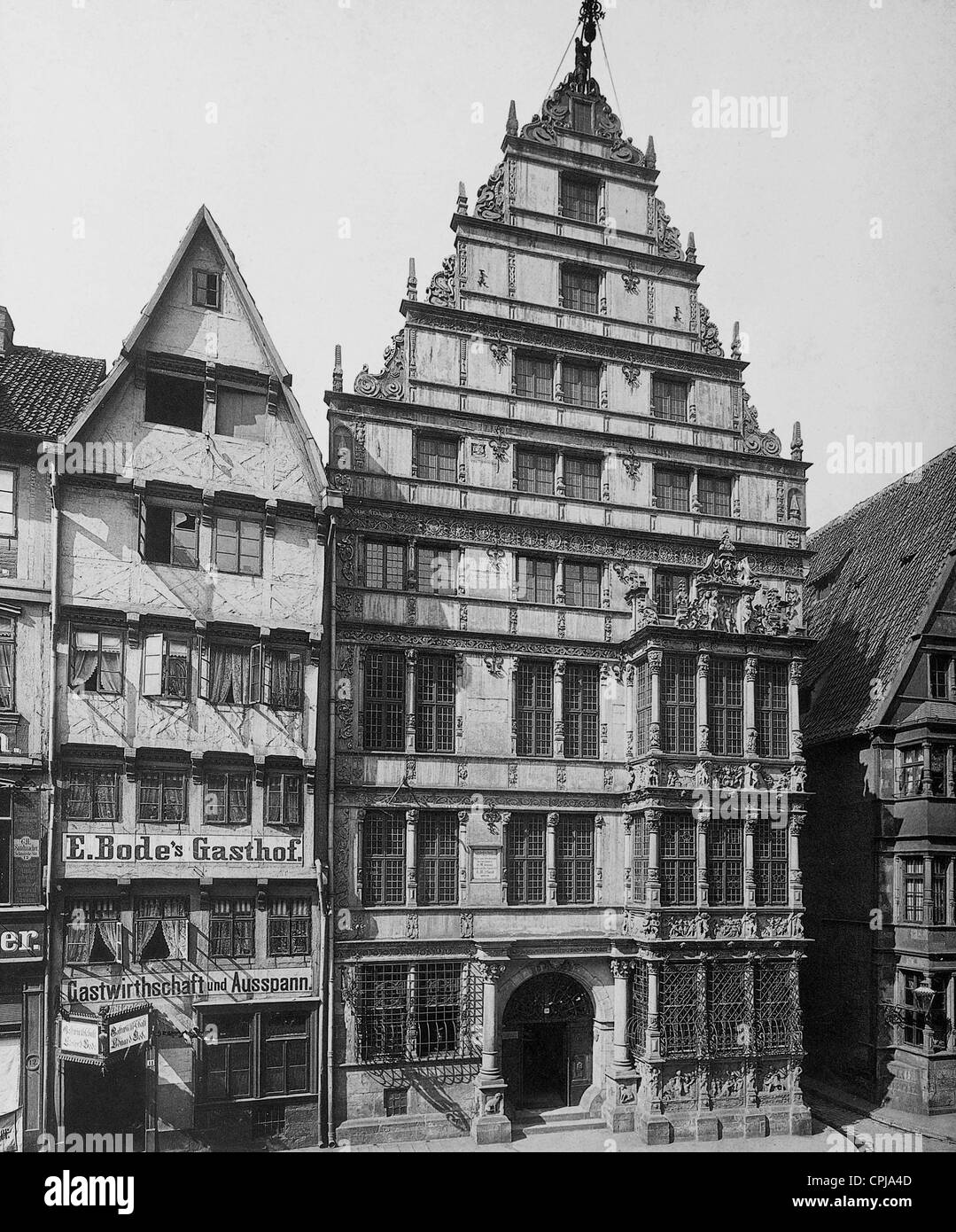 Death house of Gottfried Wilhelm von Leibniz, 1928 Stock Photo