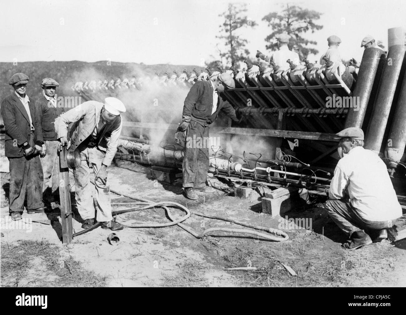 Blau gas bottles for the 'Graf Zeppelin' Stock Photo Alamy