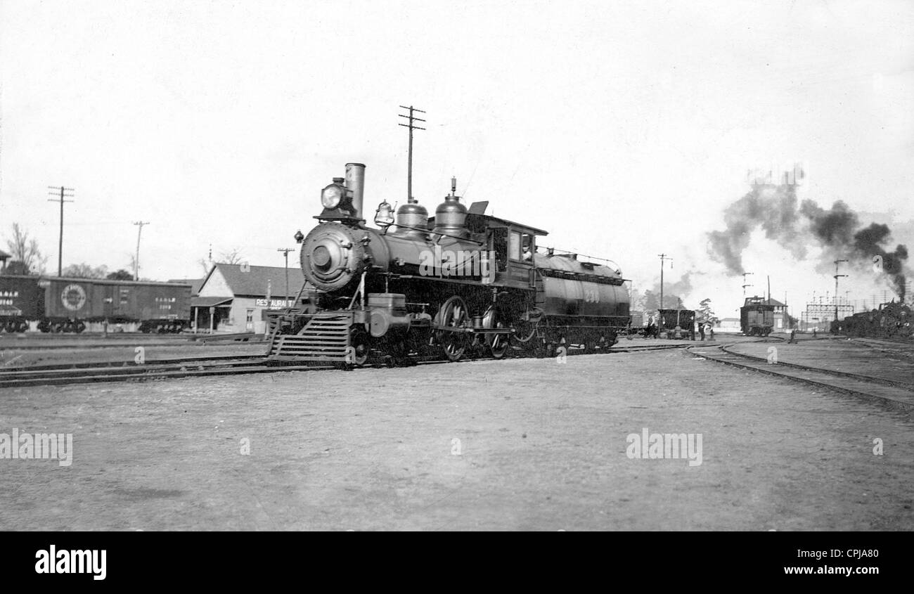 Oil-powered locomotive, USA Stock Photo