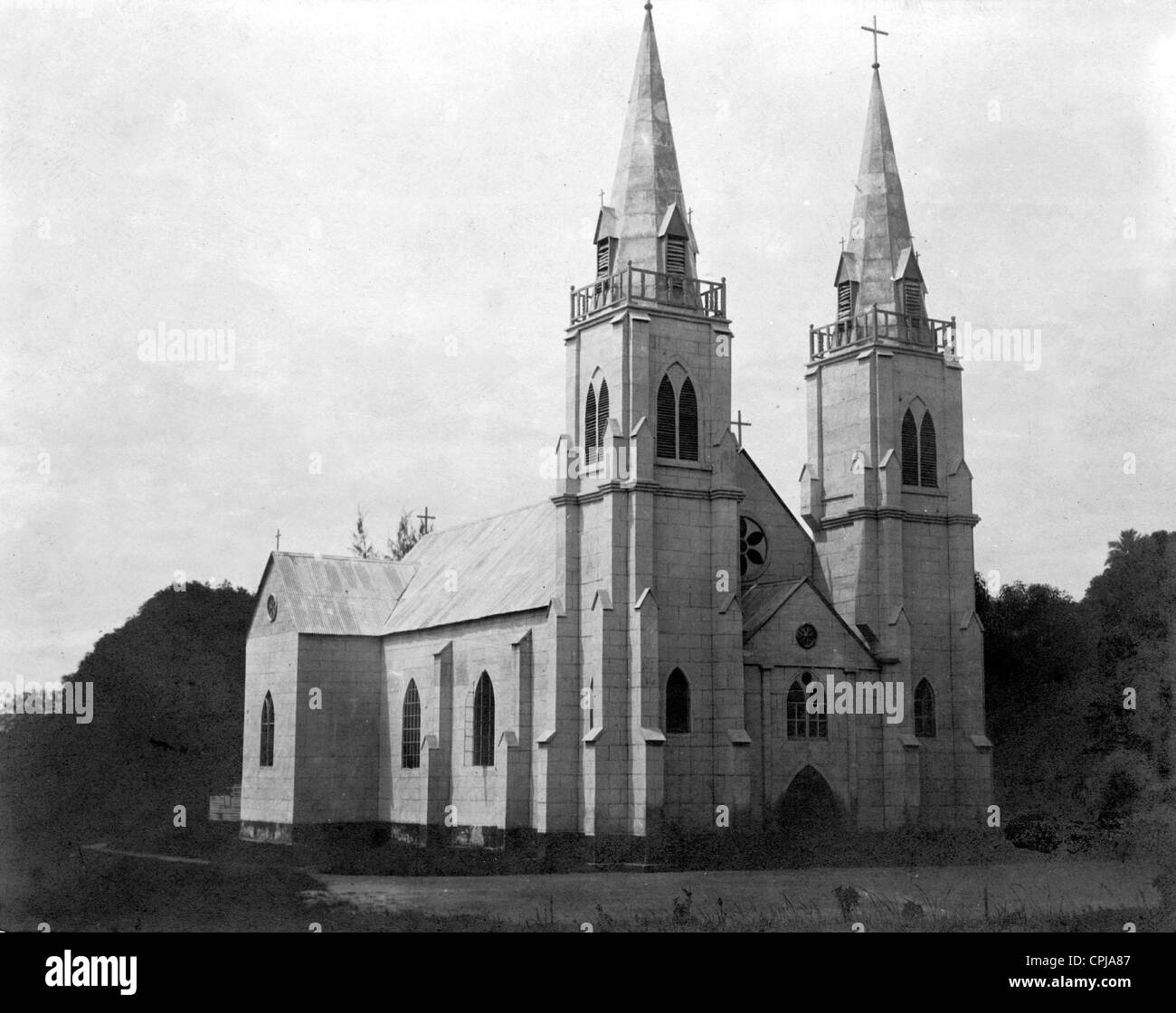 Catholic missionary church Stock Photo Alamy