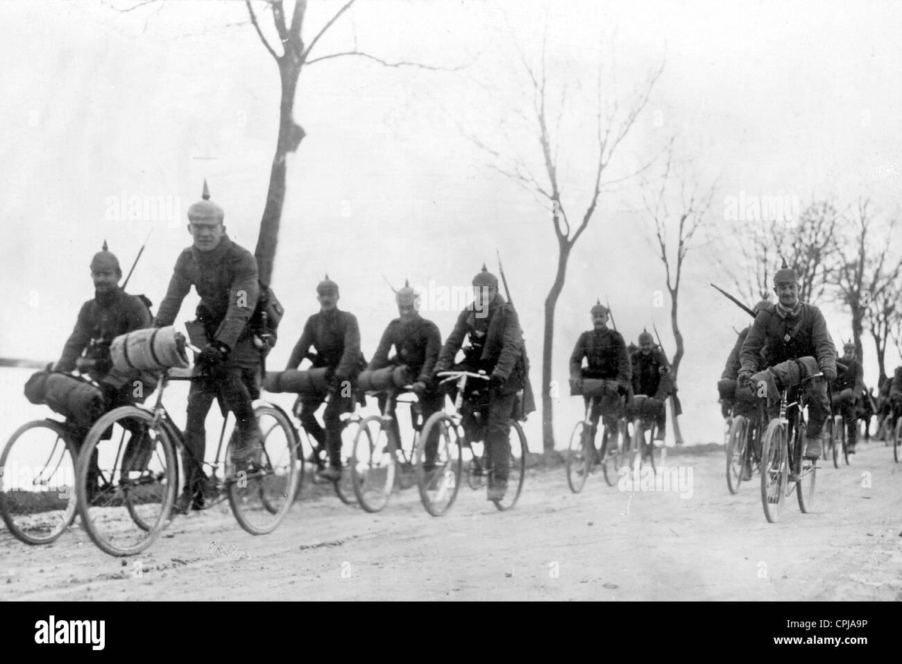 German bicycle company, 1914 Stock Photo