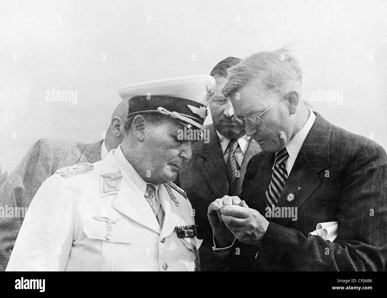 Hermann Goring with Wilhelm Rudorf, 1939 Stock Photo