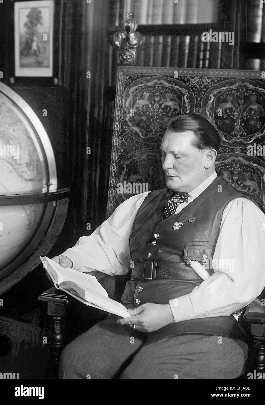 Hermann Goring in his office in Karin Hall, 1938 Stock Photo