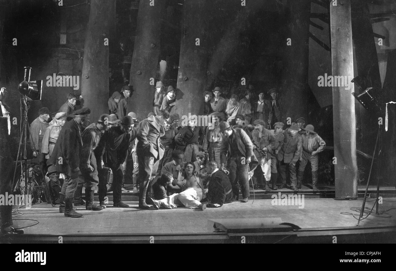 Performance of 'The Robbers' by Friedrich Schiller, 1926 Stock Photo