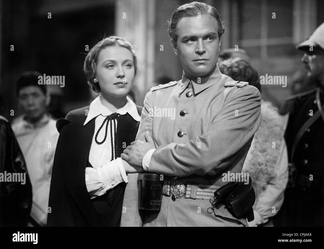 Leny Marenbach and Gustav Froehlich in 'Alarm in Peking', 1937 Stock Photo