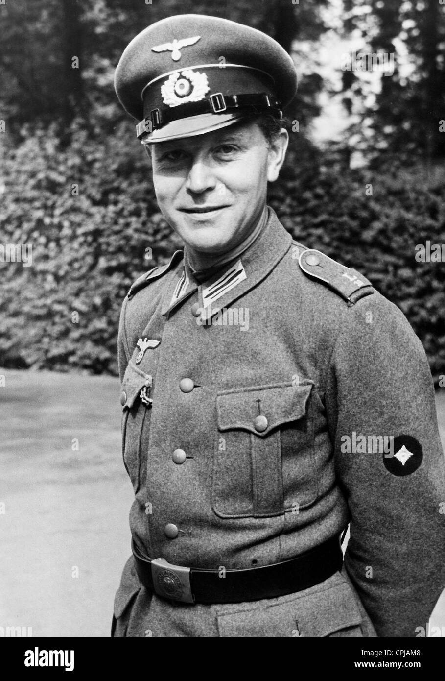 Gustav Froehlich as a soldier, 1942 Stock Photo