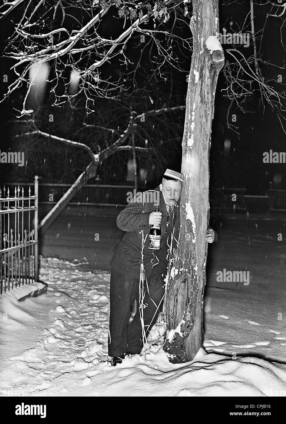New Year's morning, 1938 Stock Photo