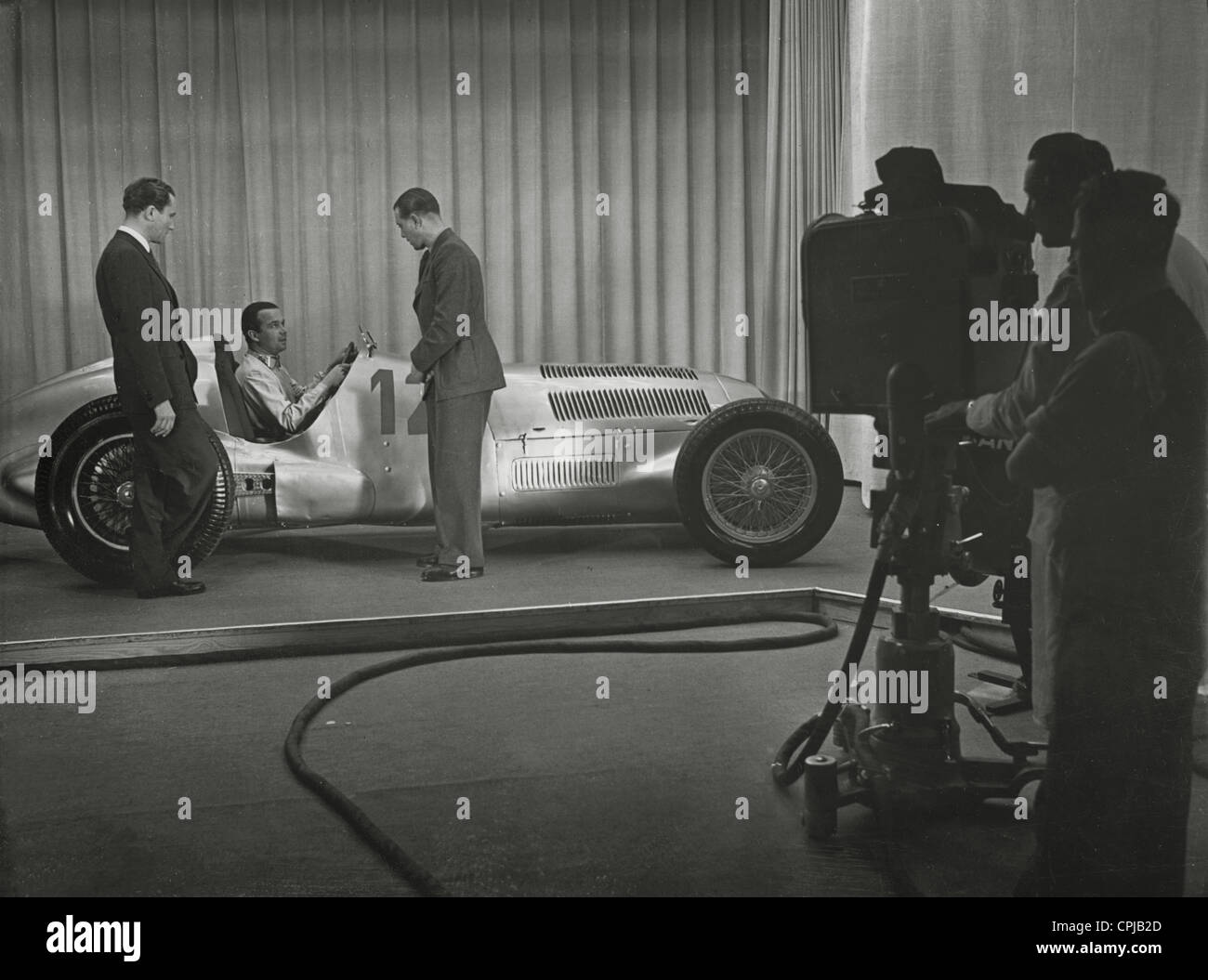 Rudolf Caracciola, Manfred von Brauchitsch and Hugo Murero, 1939 Stock