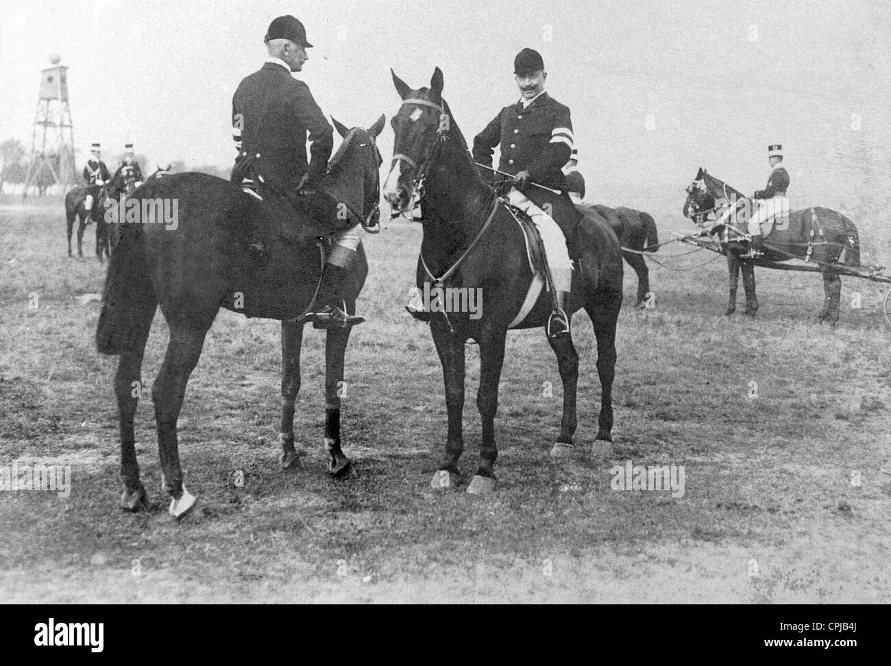 Emperor Wilhelm at par force hunting in Prussia, 1910 Stock Photo - Alamy