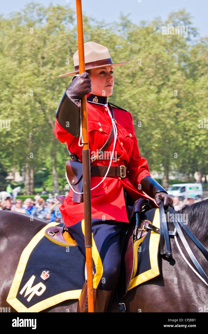 Royal Canadian Mounted Police in London Stock Photo Alamy