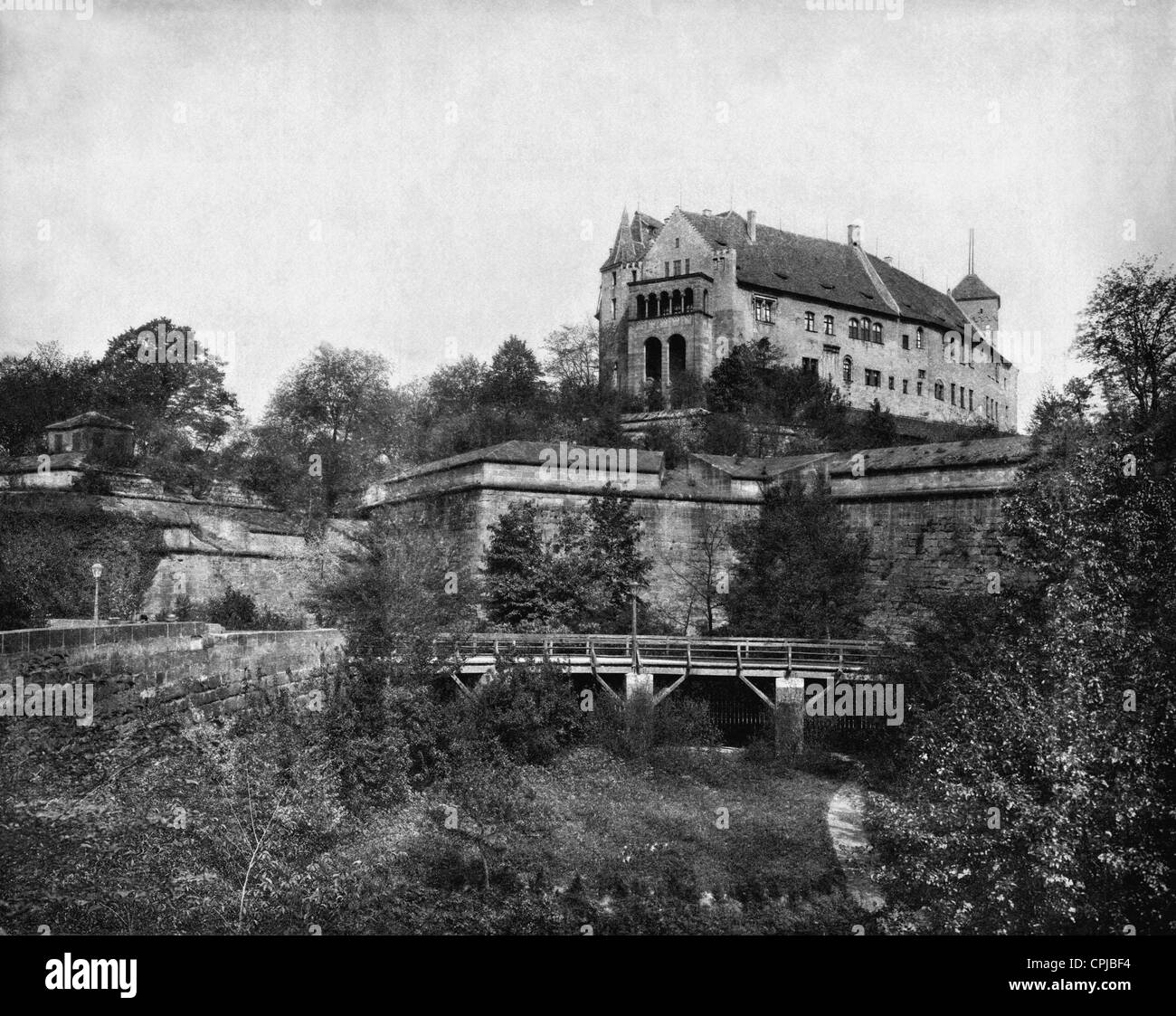 Emperor's castle in Nuremberg Stock Photo