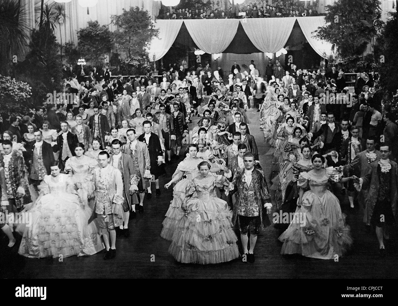 Vienna Opera Ball, 1937 Stock Photo