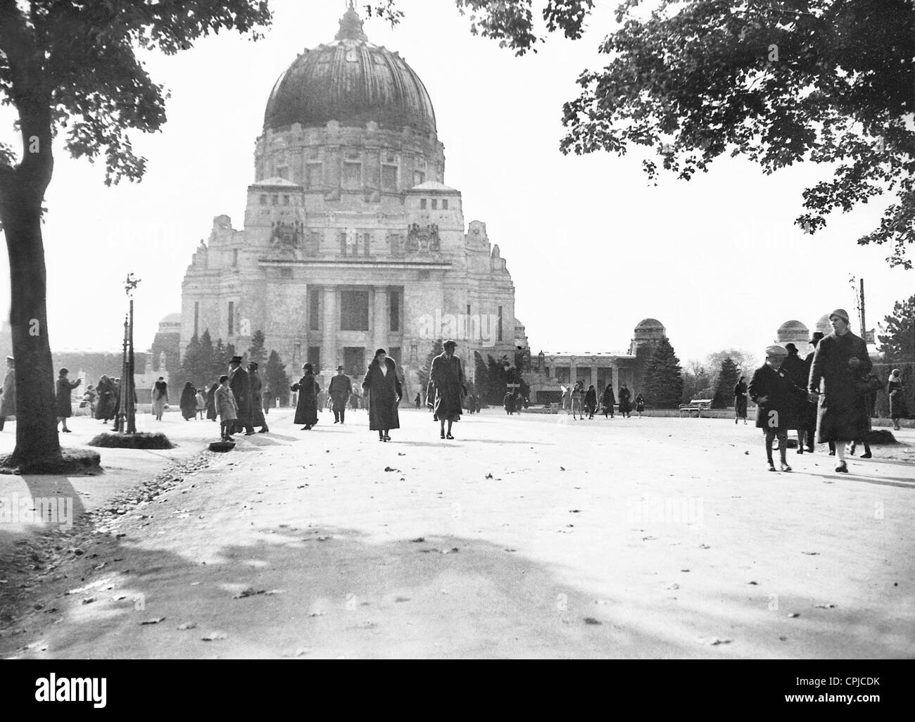 Dr. Karl Lueger Church at the Vienna Central Cemetery, 1932 Stock Photo