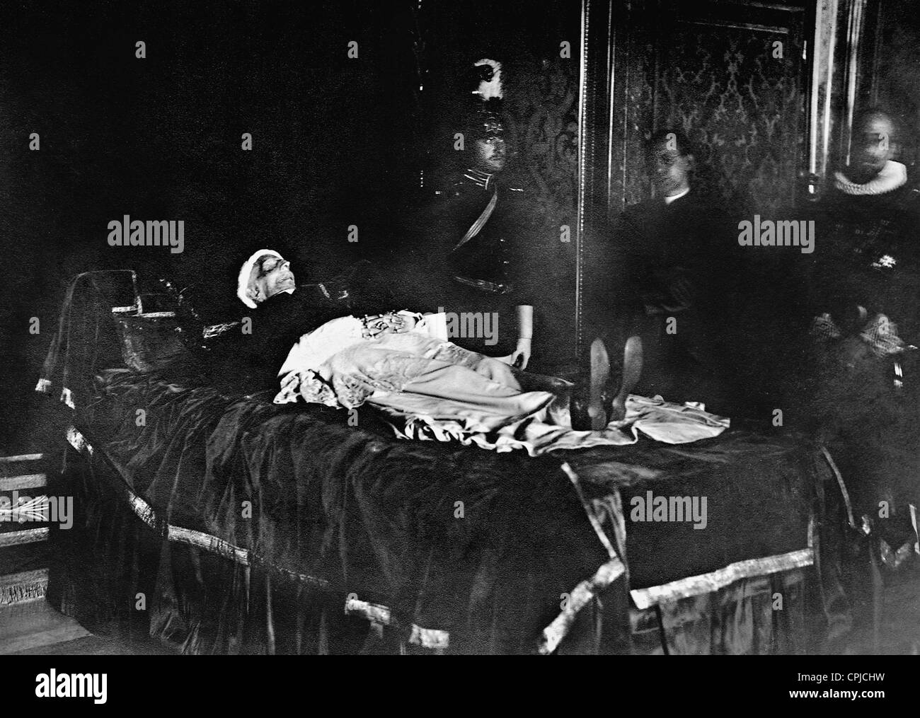 Display of Pope Leo XIII's body, 1903 Stock Photo