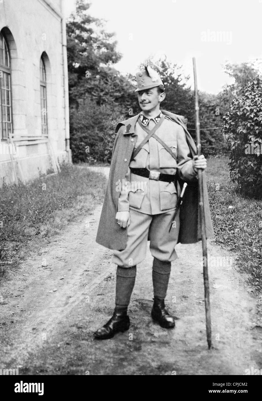 Austrian imperial light infantryman, 1907 Stock Photo