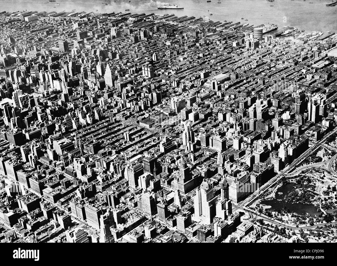 Birds eye view new york central park hires stock photography and